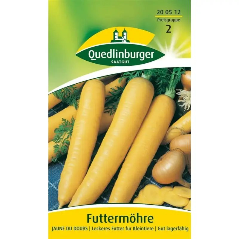 Expressversand Futtermöhren, Jaune Du Doubs, Gelbe Möhren, Saatgut