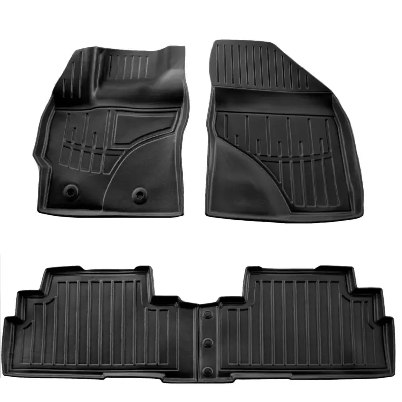 Neuheit Fußmatten Auto, Gummifußmatten 3D Set für TOYOTA Verso (R20) (2009-2018), passgenaue Autofußmatten