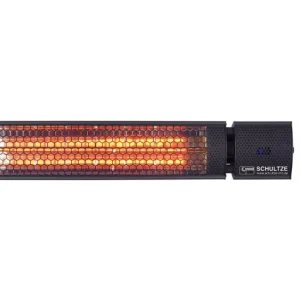 IR heater, dimmable with remote control, 2000W 230V, IP55, black Sonderaktion
