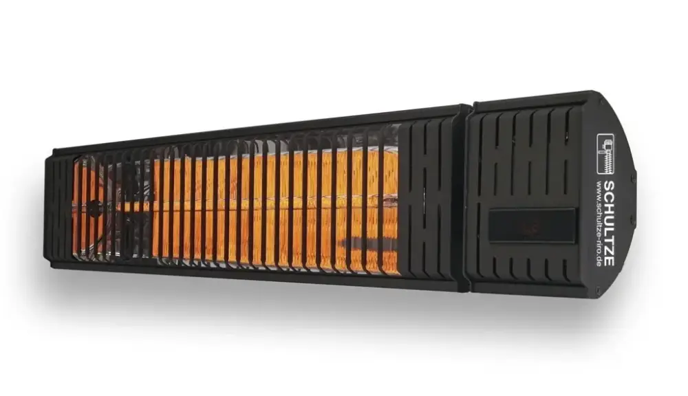 Nur Heute IR-Heizstrahler, dimmbar mit Fernbedienung, 2500W 230V, IP54, schwarz