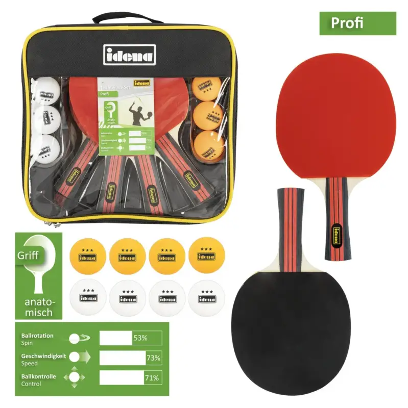 Idena, Tischtennis Set Profi FSC 100 - 13 teilig Sofort Bestellen