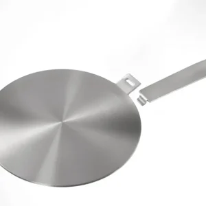 Induktion Adapterplatte Ø 24 cm Edelstahl mit abnehmbarem Griff Preisreduziert