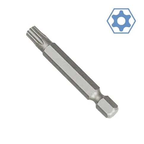 Preiswert Innensechskant Bit, TT10 mit Stirnloch, 50mm, S2 Stahl, 1/4 Zoll
