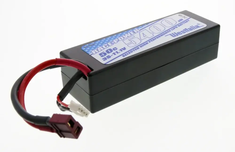 Finale Aktion LiPo Akku Power Racing im Hardcase, 3S 11,1V, 5.400 mAh, 50C, T-Plug Stecker