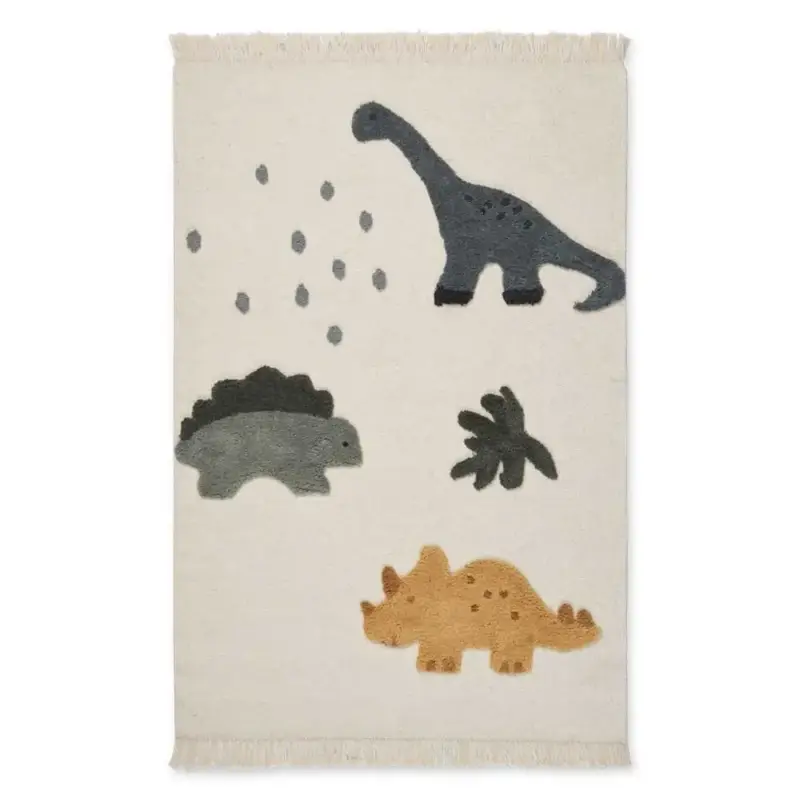 Nur Heute Liewood "Bent" Kinderteppich Dino beige Multi-Mix
