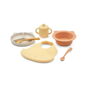 Liewood Geschenkset mahlzeiten - Stina, Multi Mix, Farbe: Yellow mellow multi mix Neuheit