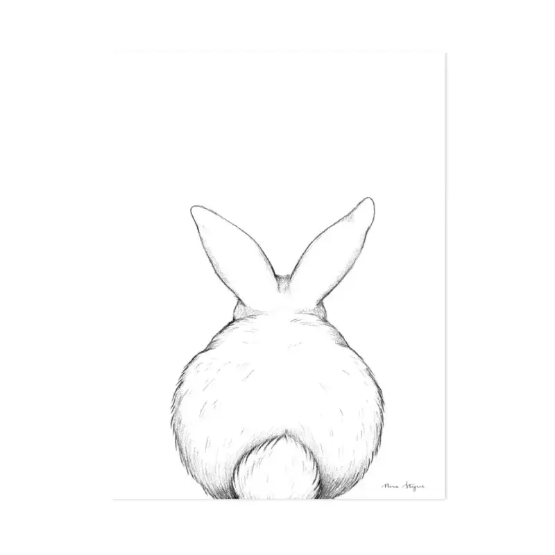 Lilipinso Poster Häschen von hinten Schneller Versand