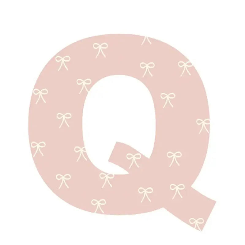 Lilipinso Sticker Buchstabe geblümt Q Schneller Versand