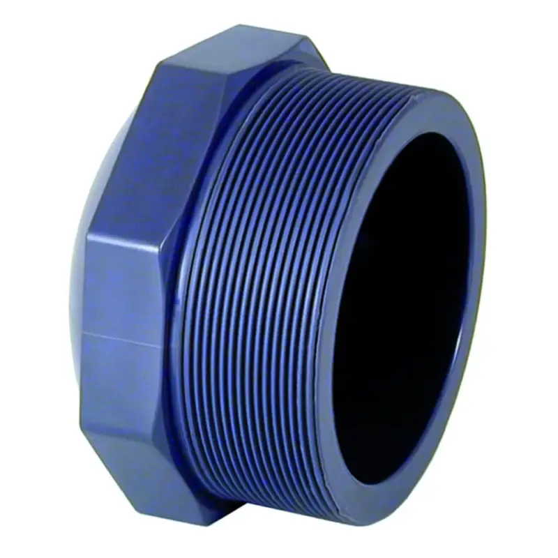 PVC Stopfen, 2 Zoll, AG, PN10, U Fitting Echt