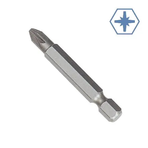 Abverkauf PZ1 Bit, 50mm, S2 Stahl, Kreuzschlitz Pozidrive, Power Bit