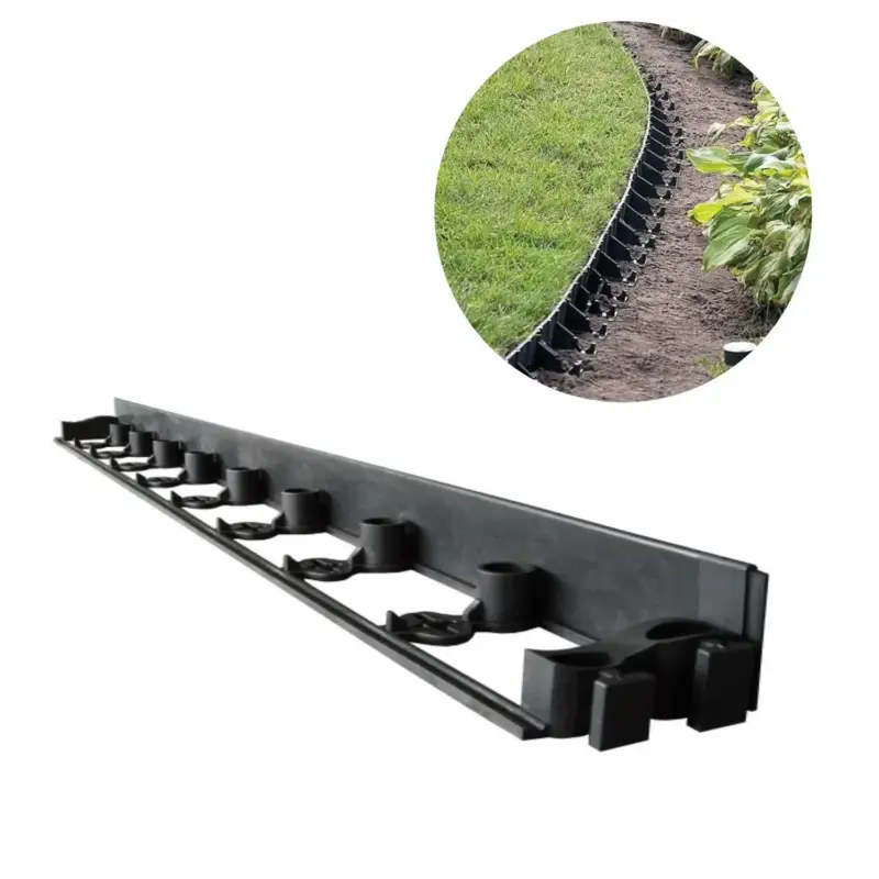 Bestpreis Palisaden Kunststoff6cm x 1m | Rasenkanten | Beeteinfassung | Beetumrandung | Beetbegrenzungen
