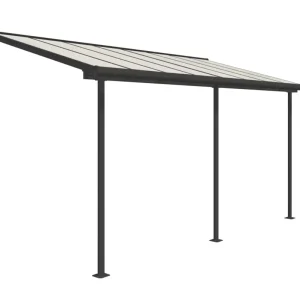 Saisonangebot Palram Terrassendach Sierra 230 x 447 cm, grau