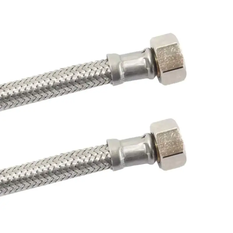 Direkt Vom Hersteller Panzerschlauch, Edelstahlumflechtung, 3/8" x 3/8", 1000mm, flexibel, DVGW, Trinkwasser geeignet