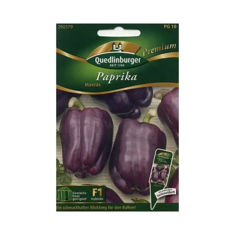 Paprika Samen, Mavras F1, Dunkle Blockpaprika, Resistente Sorte Garantierte Lieferung