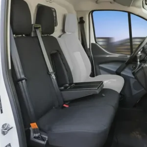Passform Sitzbezüge Ford Transit für Doppelbank vorne aus Stoff ab BJ 05/2014 - heute Abverkauf