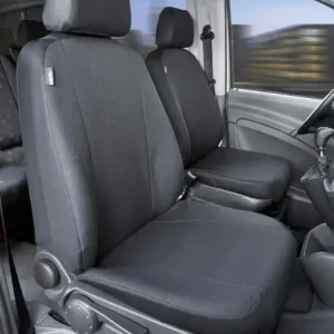 Passform Sitzbezüge für 2 Einzelsitze aus Stoff für Mercedes Vito W639 und Viano W639 ab BJ 06/2003 bis 05/2014 Neue Ware