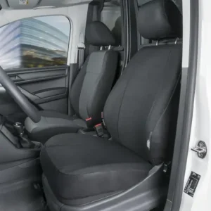 Echt Passform Sitzbezüge für VW Caddy für Einzelsitz vorne aus Stoff ab Baujahr 02/2004 bis heute