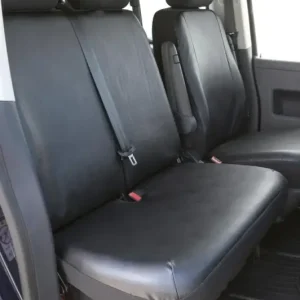 Begrenztes Angebot Passform Sitzbezüge für VW T5 Doppelbank hinten aus Kunstleder passend ab BJ 04/2003 bis 06/2015