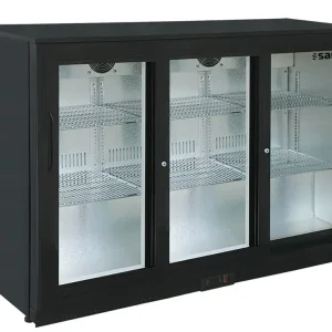 Günstig Saro Barkühlschrank, Getränkekühlschrank mit 3 Schiebetüren, Modell BC 320 SD