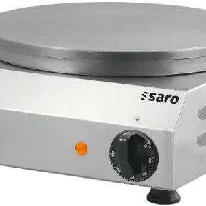 Saro Crepe Maker, Pancake Maker, Crepe Eisen - Model Gilles, Edelstahl | Gusseisenplatte | Ø 350 mm | 0°C bis +300°C Markenware