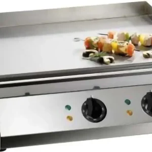 Aktuell Saro Griddleplatte aus Edelstahl, Fry Top 610 - Glatte Bratplatte mit 2 Zonen & Fettauffang