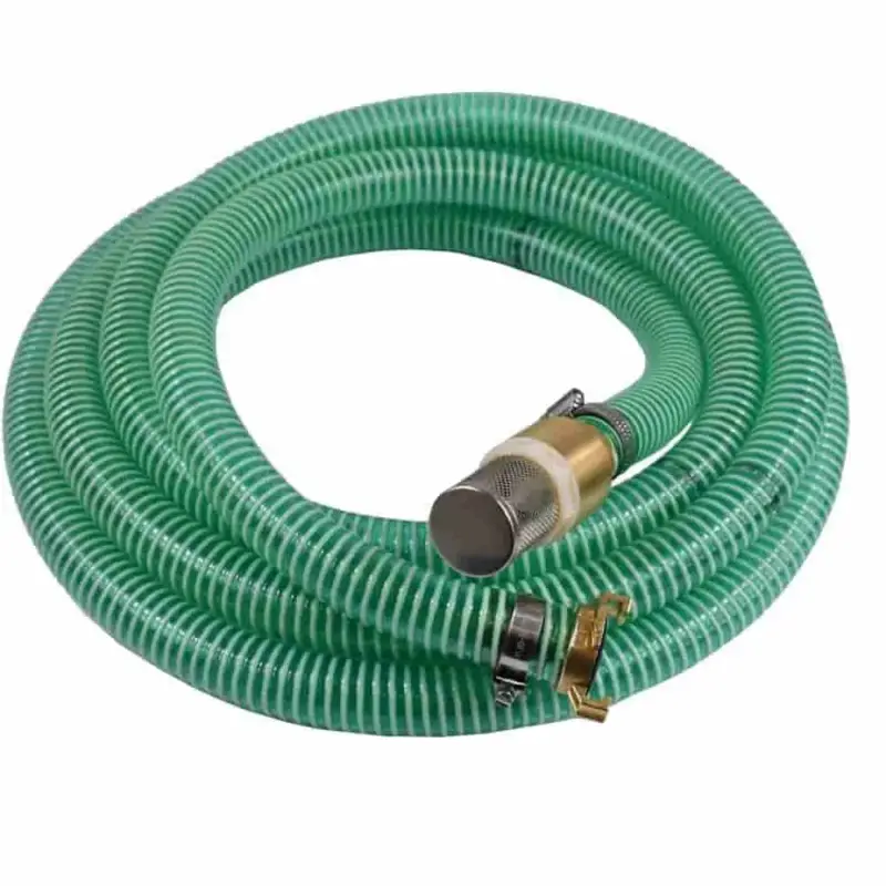Preis Gesenkt Saugkorb mit Rückschlagventil, Saug- Druckschlauch Set 25mm, 10m, Schnellkupplung, Fußventil Messing