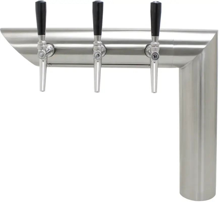 Saisonangebot Schanksäule, Bierzapfsäule - CNS matt-geschliffen, 3-leitig