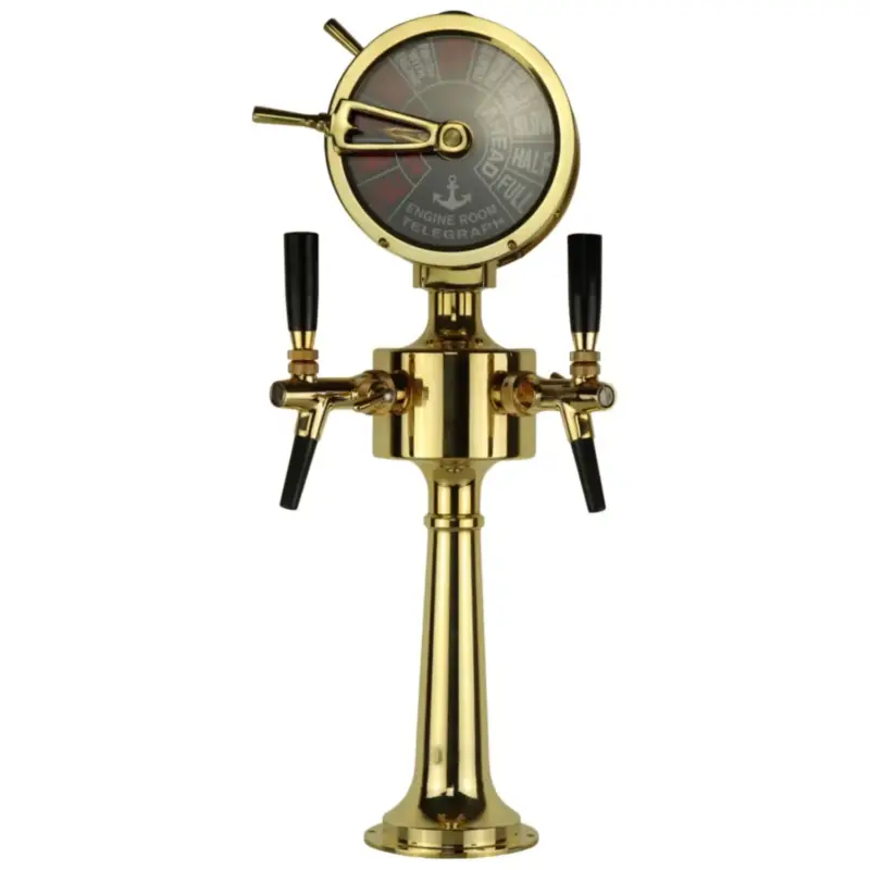 Top-Angebot Schanksäule, Bierzapfsäule - Modell Maschinentelegraph, 2-leitig