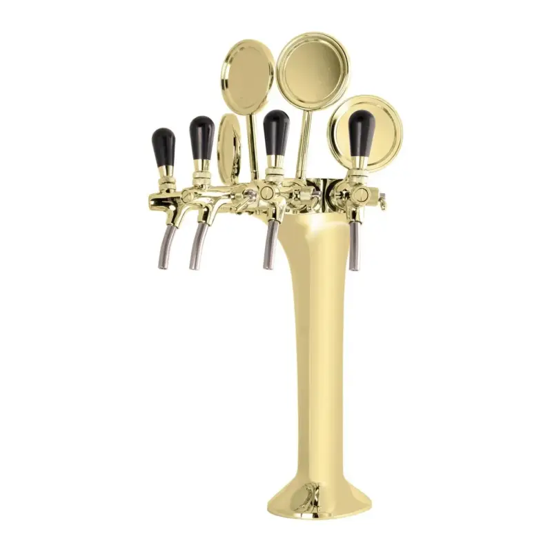 Aktuell Schanksäule, Bierzapfsäule 4-leitig - Elegante & Hochwertige für Bars & Restaurants, "Topp-Qualität!"