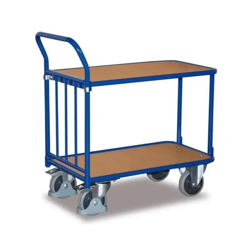 Expressversand Schiebebügel-Tischwagen 400 kg Typ M + EasySTOP