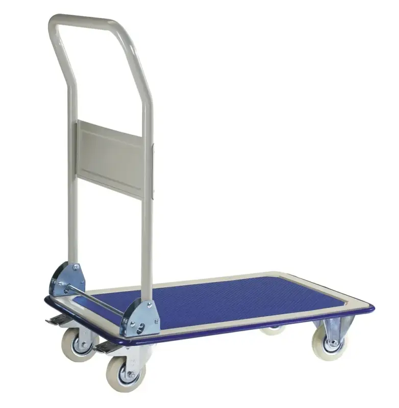 Schiebegriffwagen mit Stahlplattform Ladefläche 740 x 480 mm Neue Ware