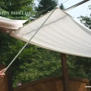 Schiebestock steckbar 127 cm 4-tlg grau Aktuell