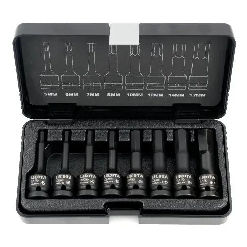 Schlagschrauber Nuss Set 3/8 Zoll Ribe, 8-teilig, Cr-Mo Super-Preis