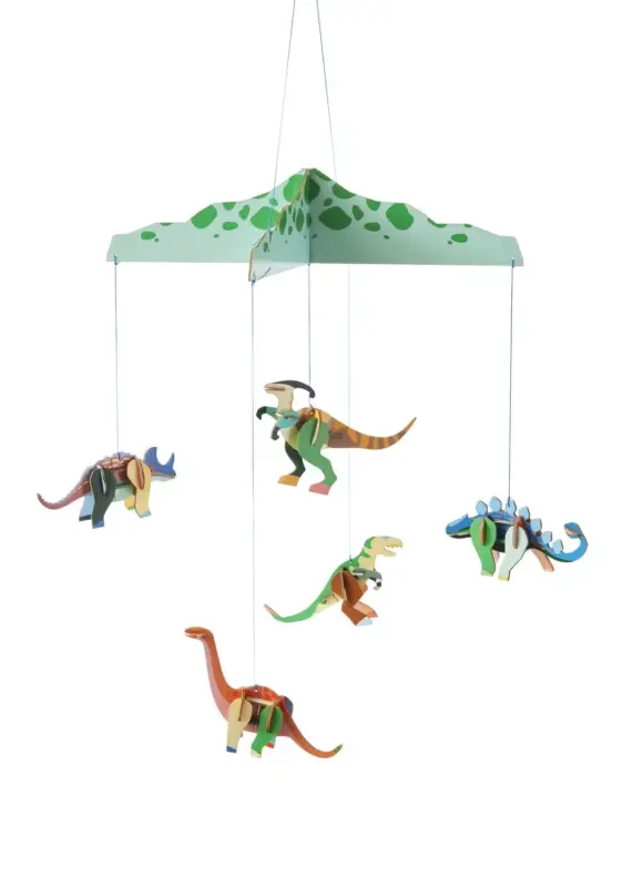 Studio ROOF Bastel-Set, 3D Wandobjekt, Baby Mobile - Dinosaurierland Preis Gesenkt