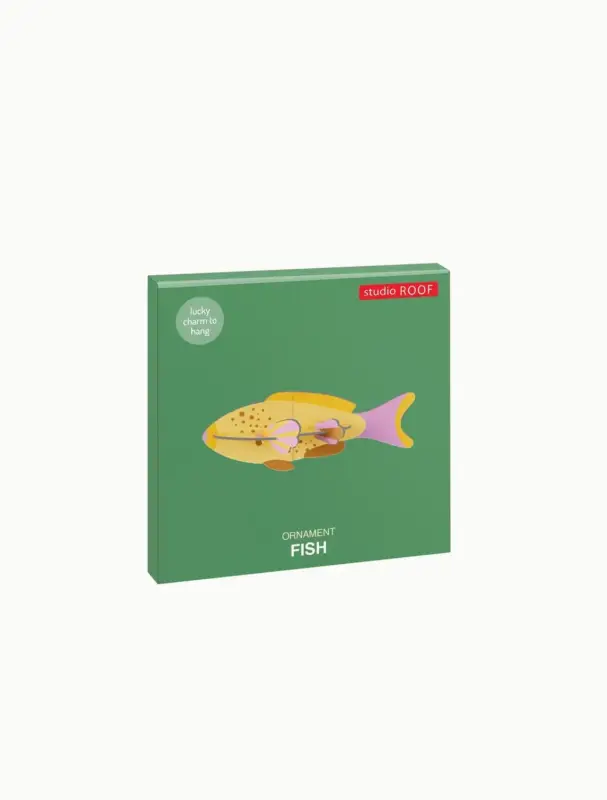 Studio ROOF Ornament, Bastel-Set, 3D Wandobjekt - Fisch Neuheit