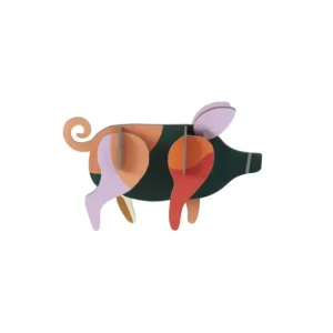 Studio ROOF Ornament, Bastel-Set, 3D Wandobjekt - Schwein Sofort Bestellen