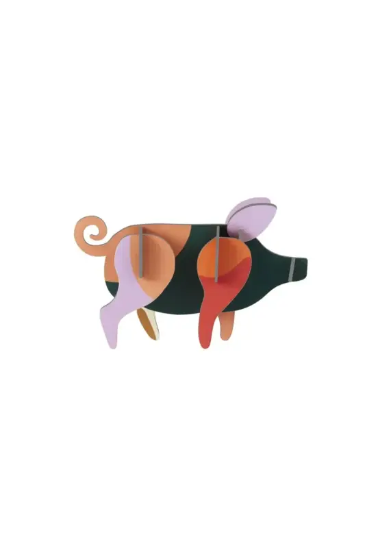 Studio ROOF Ornament, Bastel-Set, 3D Wandobjekt - Schwein Sofort Bestellen