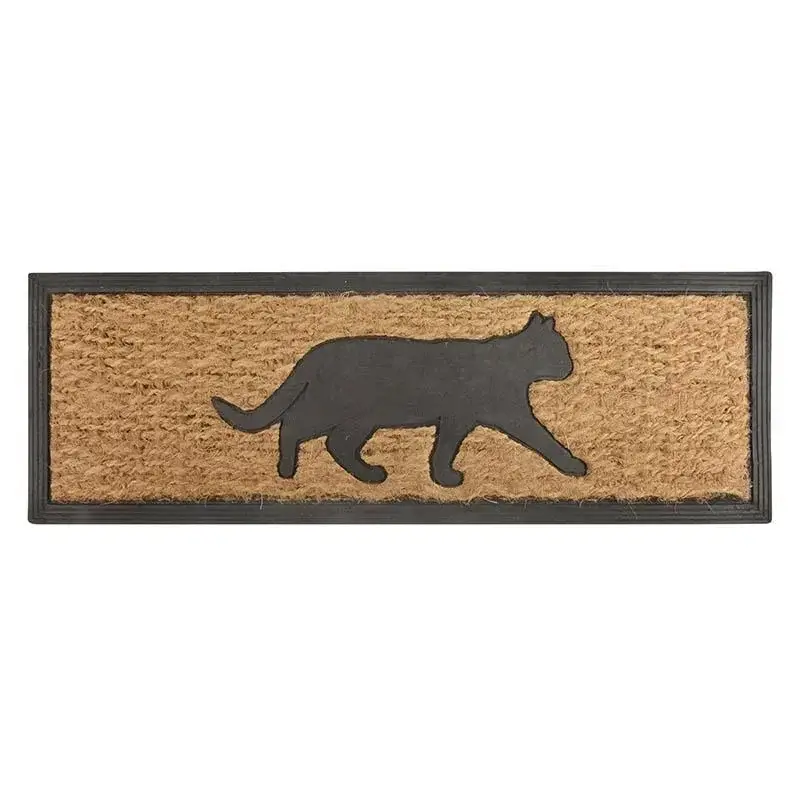 Stufen Fußmatte Gummi/Kokos Katze Knallerangebot