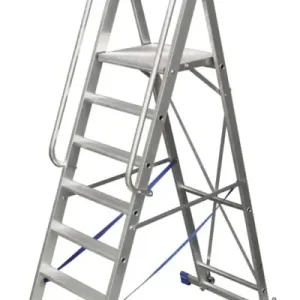 Stufen- Stehleiter m. großer Standplattform, 12 Stufen Sale