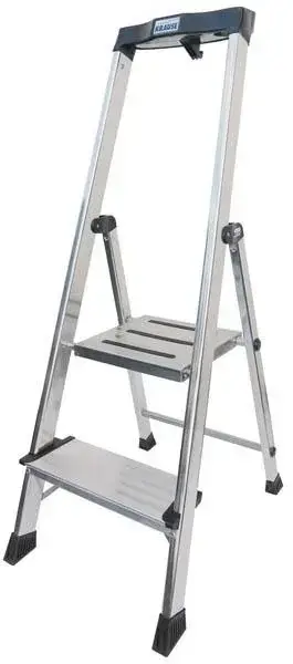 Stufen-Stehleiter Safepro (Alu) mit 2 Stufen und Sicherheitsbügel Aktuell