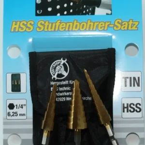 Nur Für Kurze Zeit Stufenbohrer Satz HSS, Metallbohrer, Lochbohrer Set
