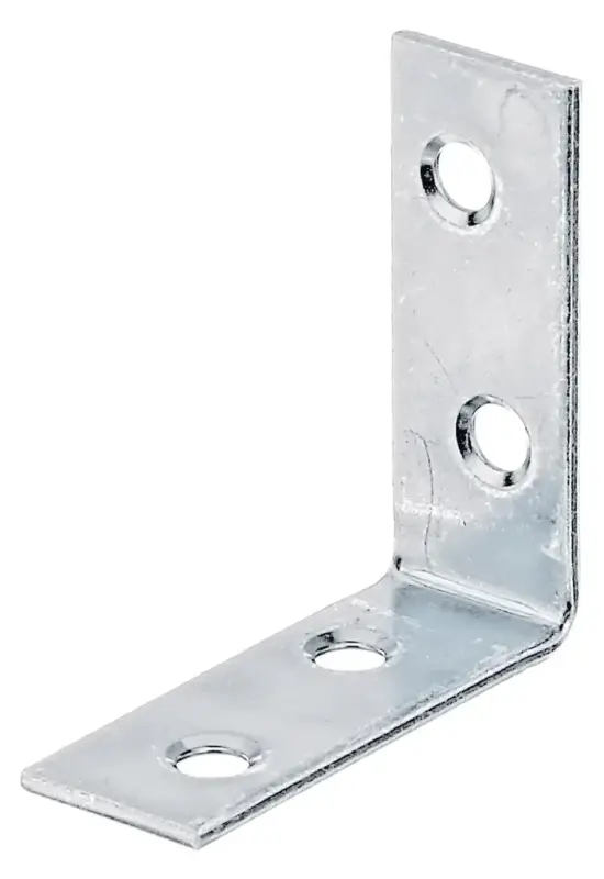 Neu Stuhlwinkel, verzinkt, 40 x 40 mm, Breite 16 mm, 12 Stück