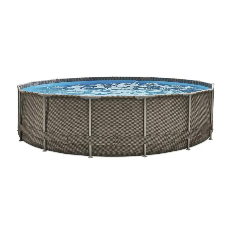 Summer Waves Active Frame Pool Ø457 x 106 cm rattan braun Top-Seller