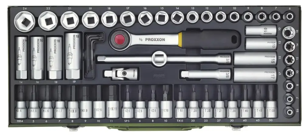 Markenware Super-Kompaktsatz, 3/8" (65-teilig)