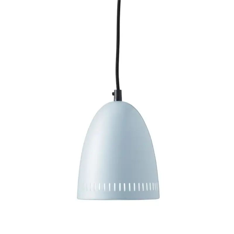Superliving Metall Pendellampe "Dynamo" mini matt hellblau Markenware