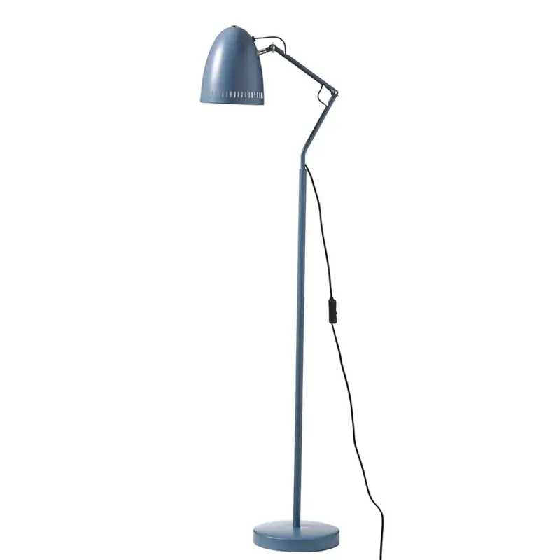 Preisreduziert Superliving Stehlampe Metall "Dynamo" matt rauchblau