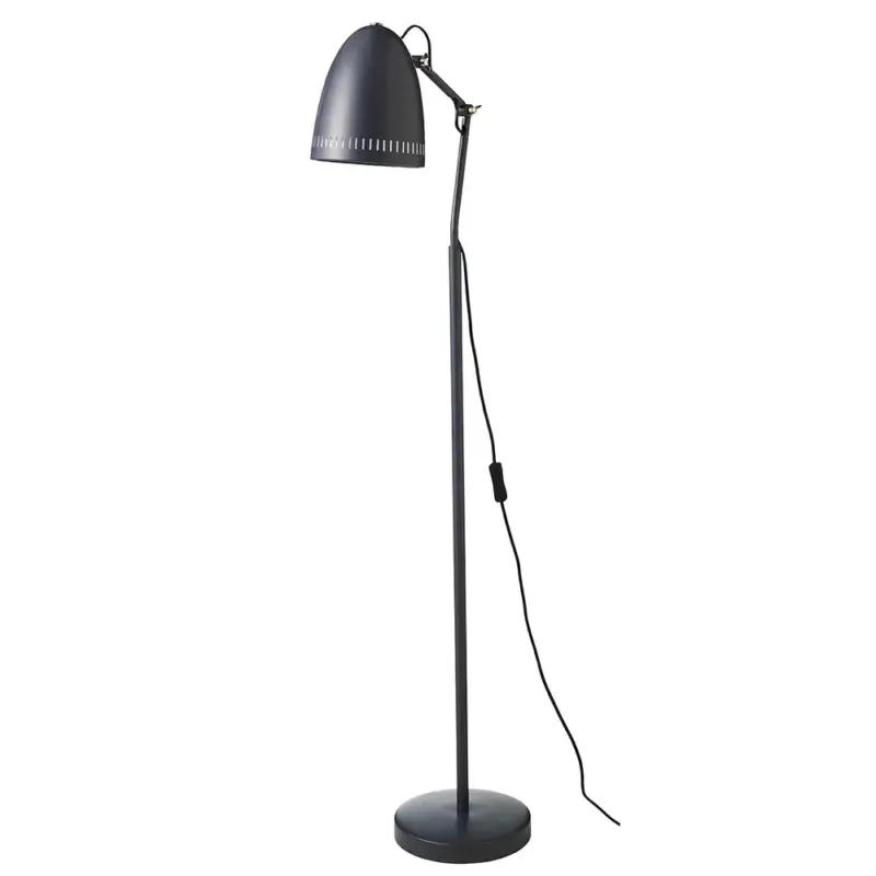 Zertifiziert Superliving Stehlampe Metall "Dynamo" matt schwarz