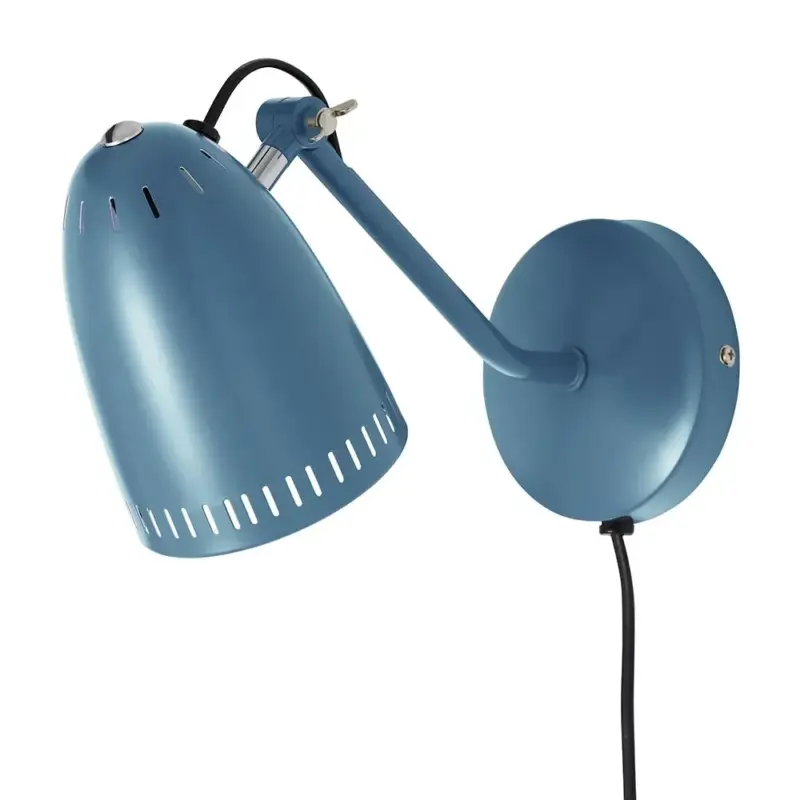 Garantierte Lieferung Superliving Wandlampe Metall "Dynamo" matt rauchblau