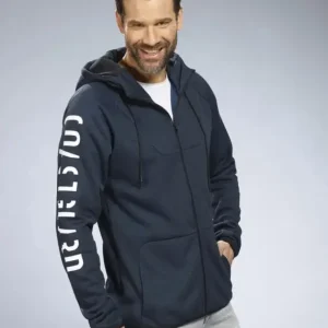 Versand Am Gleichen Tag Sweatjacke mit Kapuze, Farbe marine, Gr.L