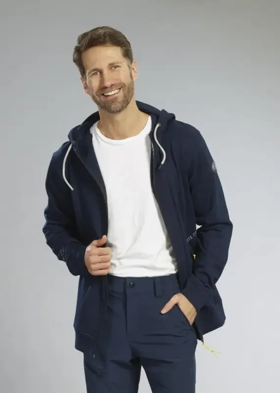 Geprüft Sweatjacke, Farbe marine, Gr.L